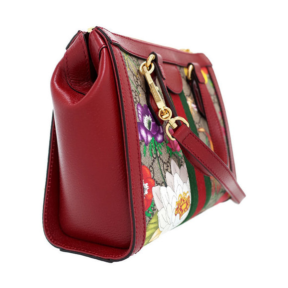 Gucci Small Flora Bag Ophidia Tote GG 2WAY - Picture 1 of 5